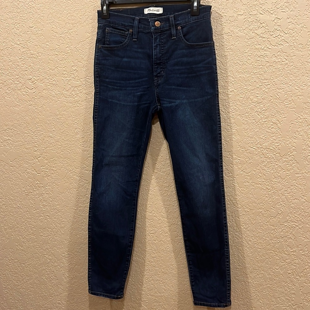 Madewell Women's Skinny Jeans - Dark Indigo Blue